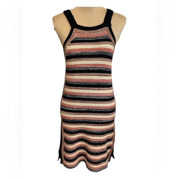 FREE PEOPLE Retro Ruby Crochet Sweater Dress XS - Picture 4 of 13